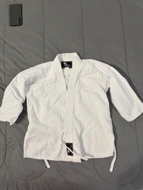 Kimono White Martial Arts Jacket with Black Label